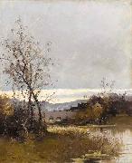 Eugene Galien-Laloue On the riverbank Sweden oil painting artist